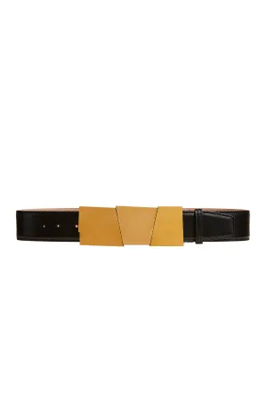 Axel Gold Leather Belt
