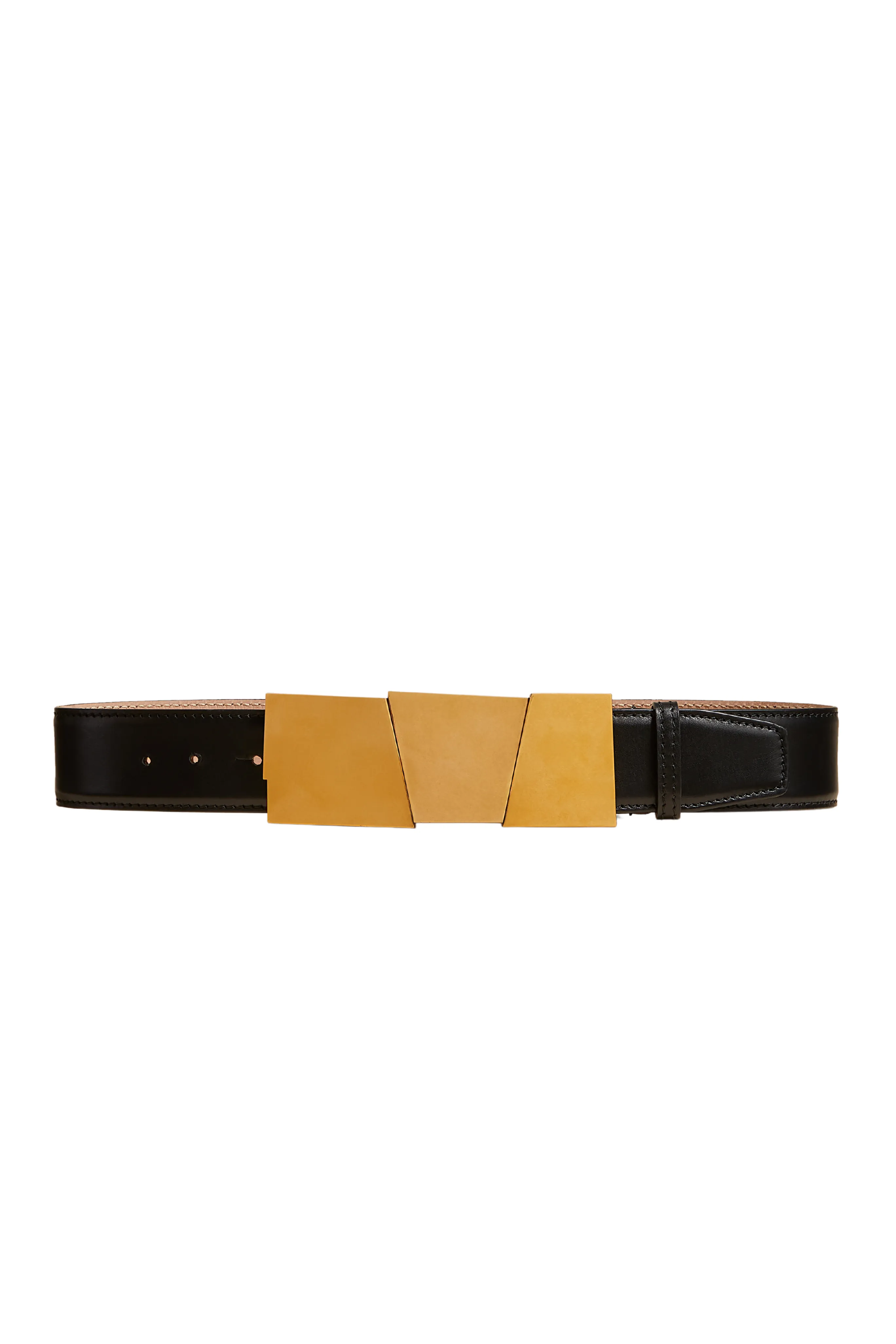 Axel Gold Leather Belt