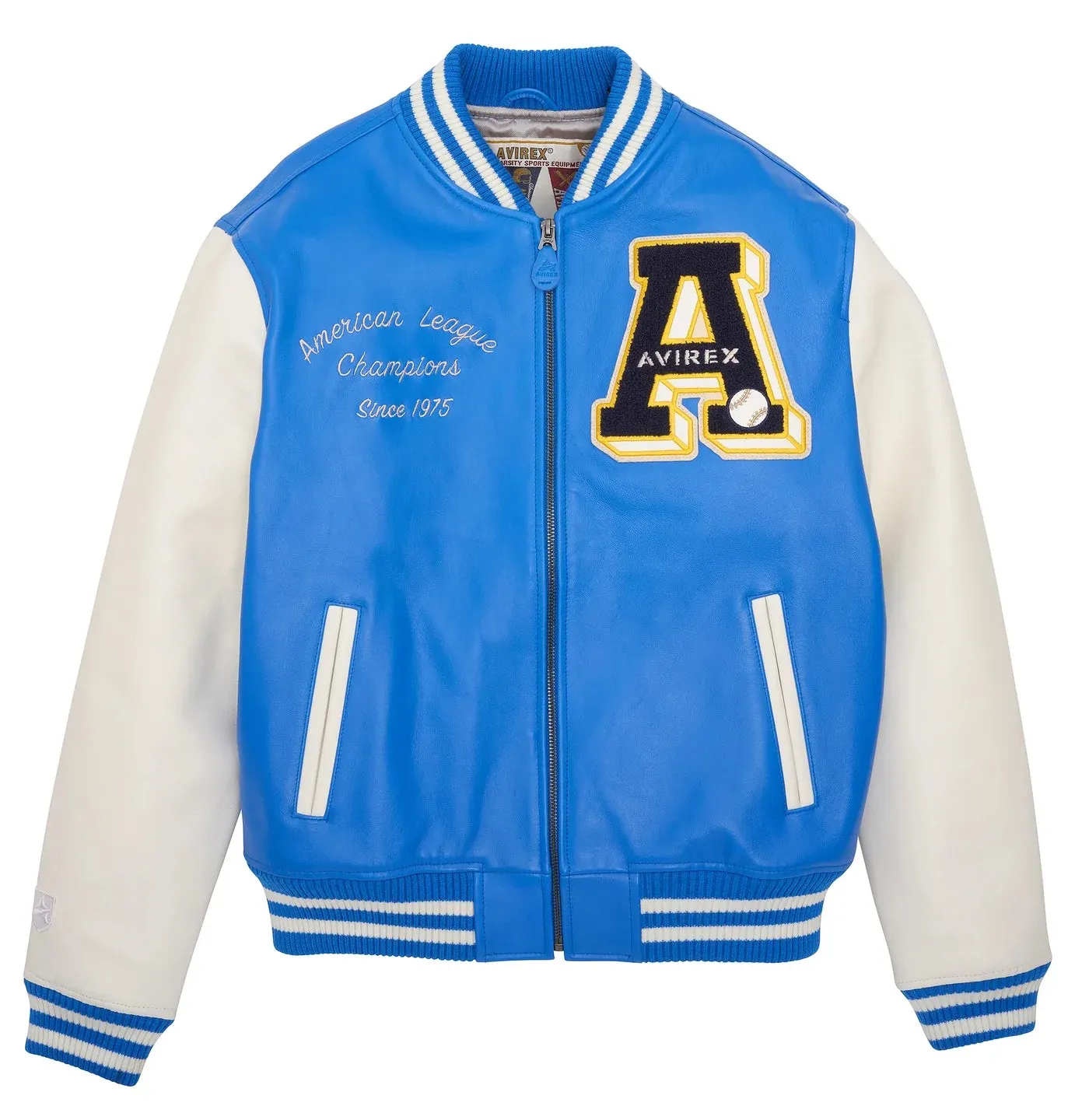 Baseball Varsity Jacket - Sky Blue