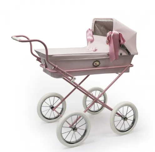 Bebelux 'Sweet Mini Pink' Spanish Doll's Pram & Bag 2034-R