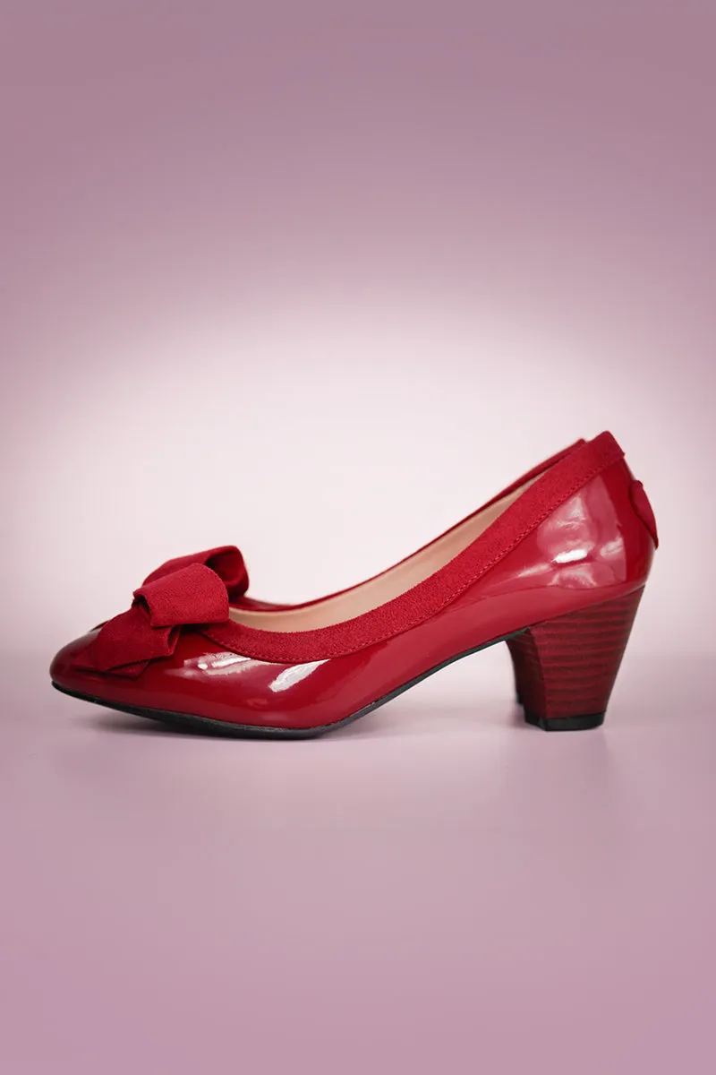 Bella Bow Shoes Red