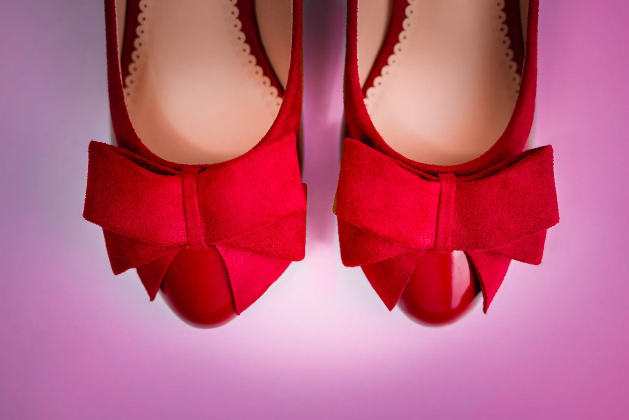 Bella Bow Shoes Red