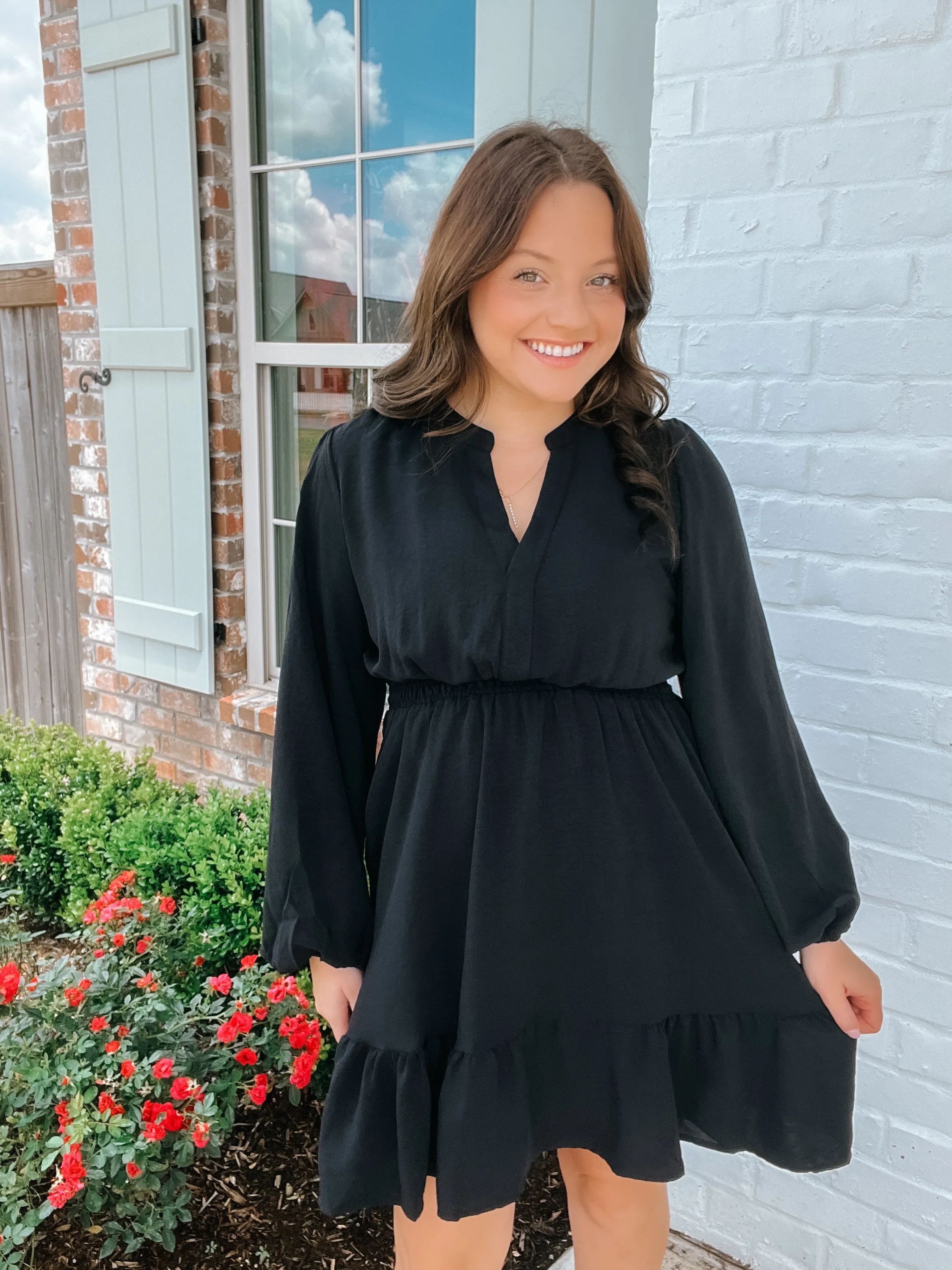 Black Elastic Dress