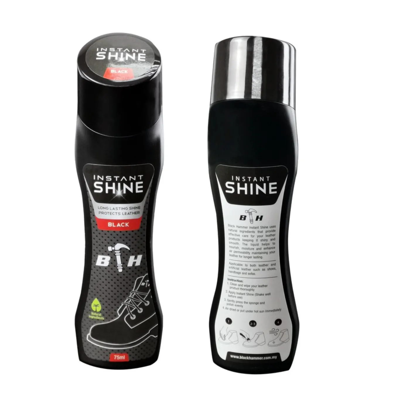 Black Hammer Instant Shine Shoeshine 75ml