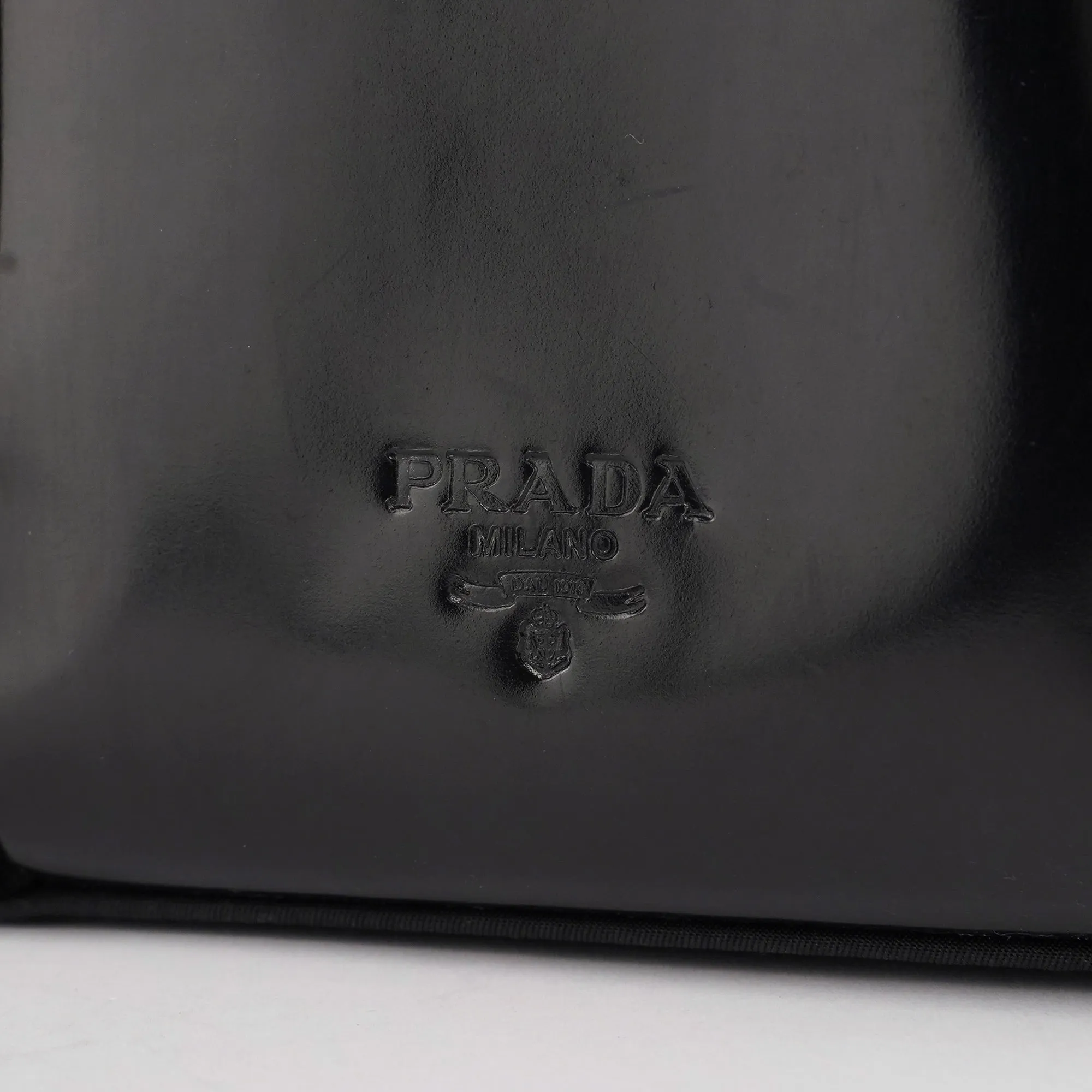 Black Spazzolato Tessuto Tote