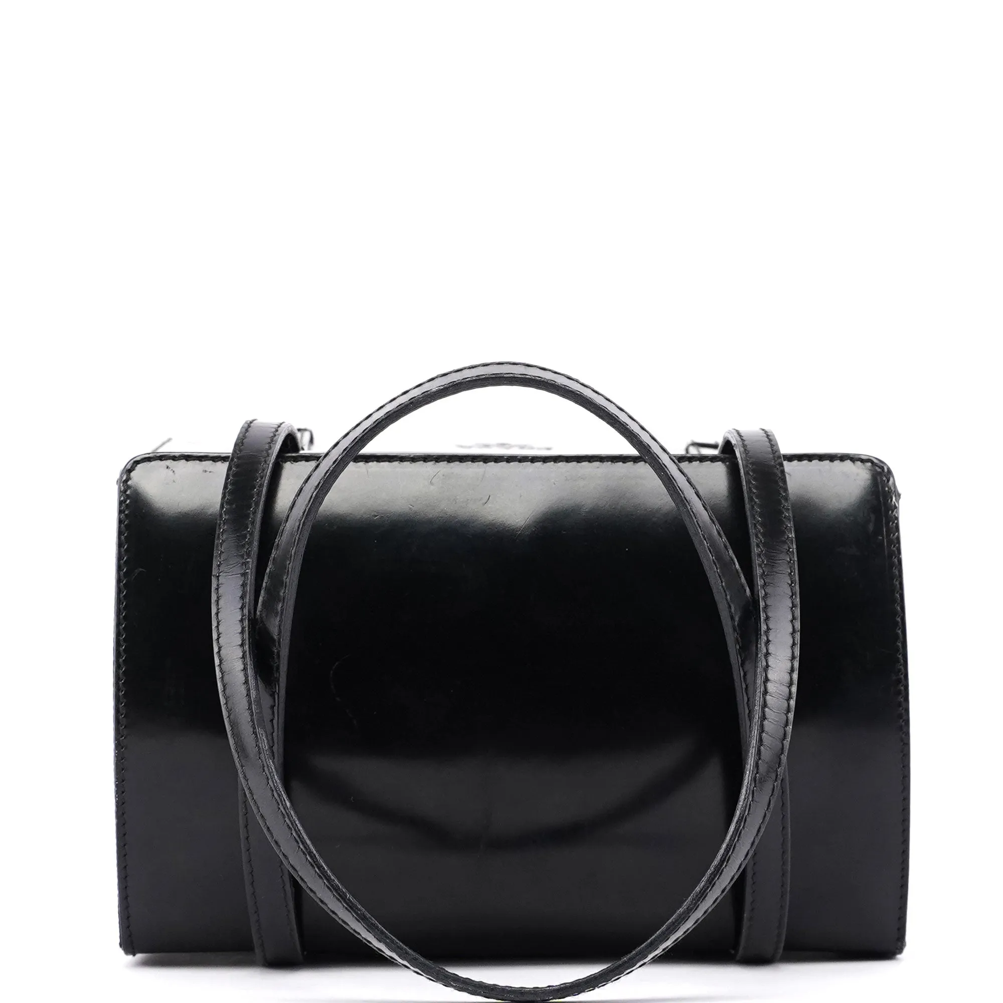 Black Spazzolato Tessuto Tote