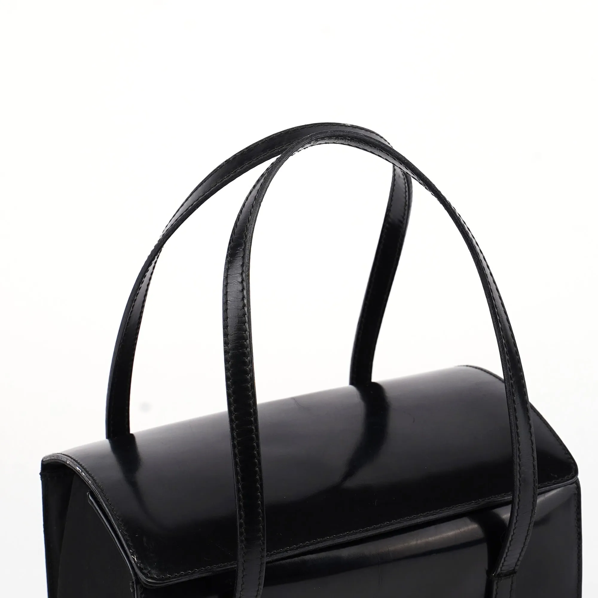 Black Spazzolato Tessuto Tote