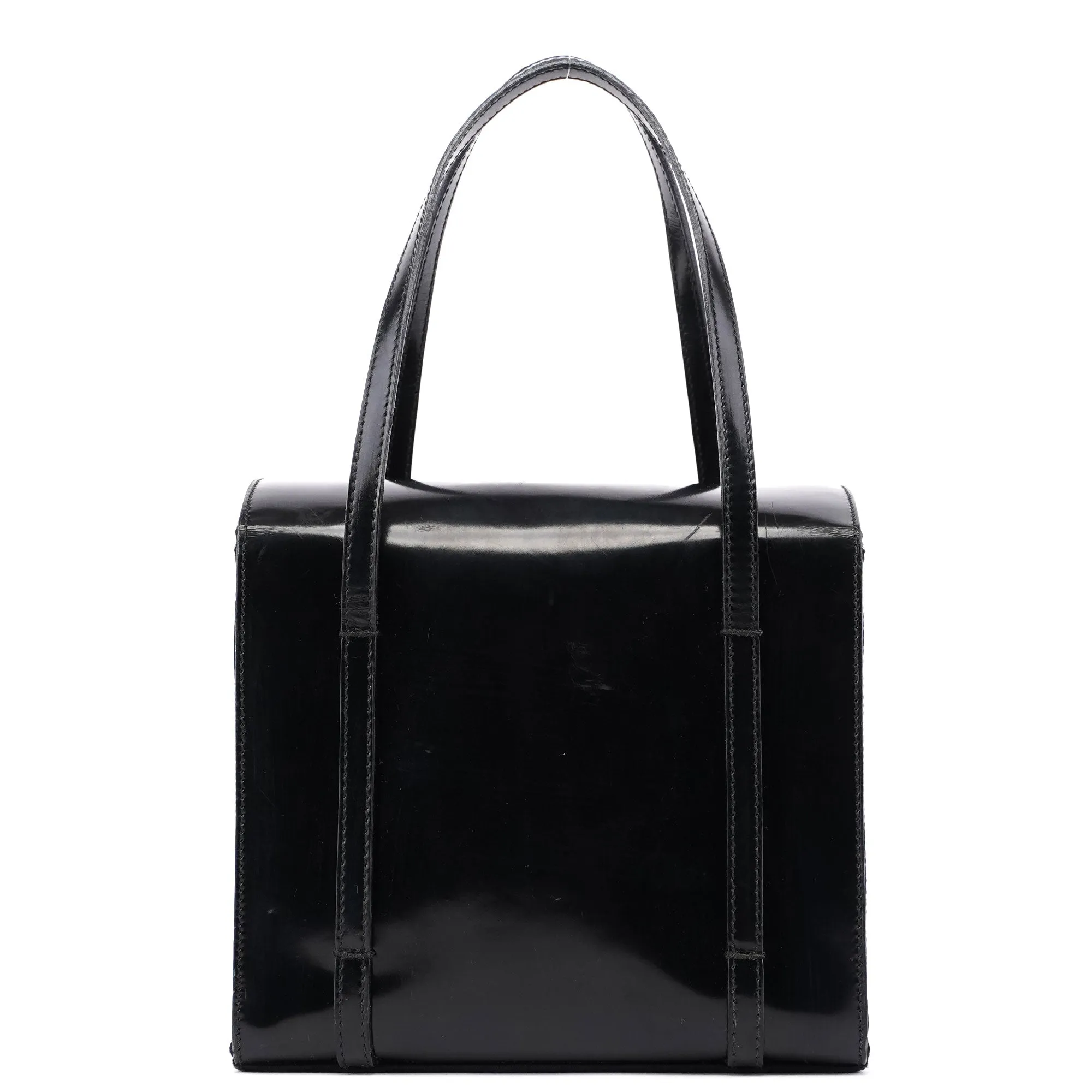 Black Spazzolato Tessuto Tote