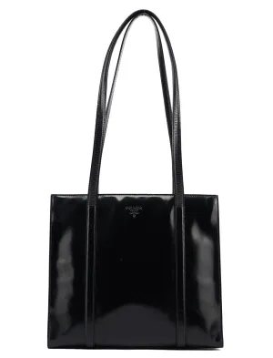 Black Spazzolato Tote