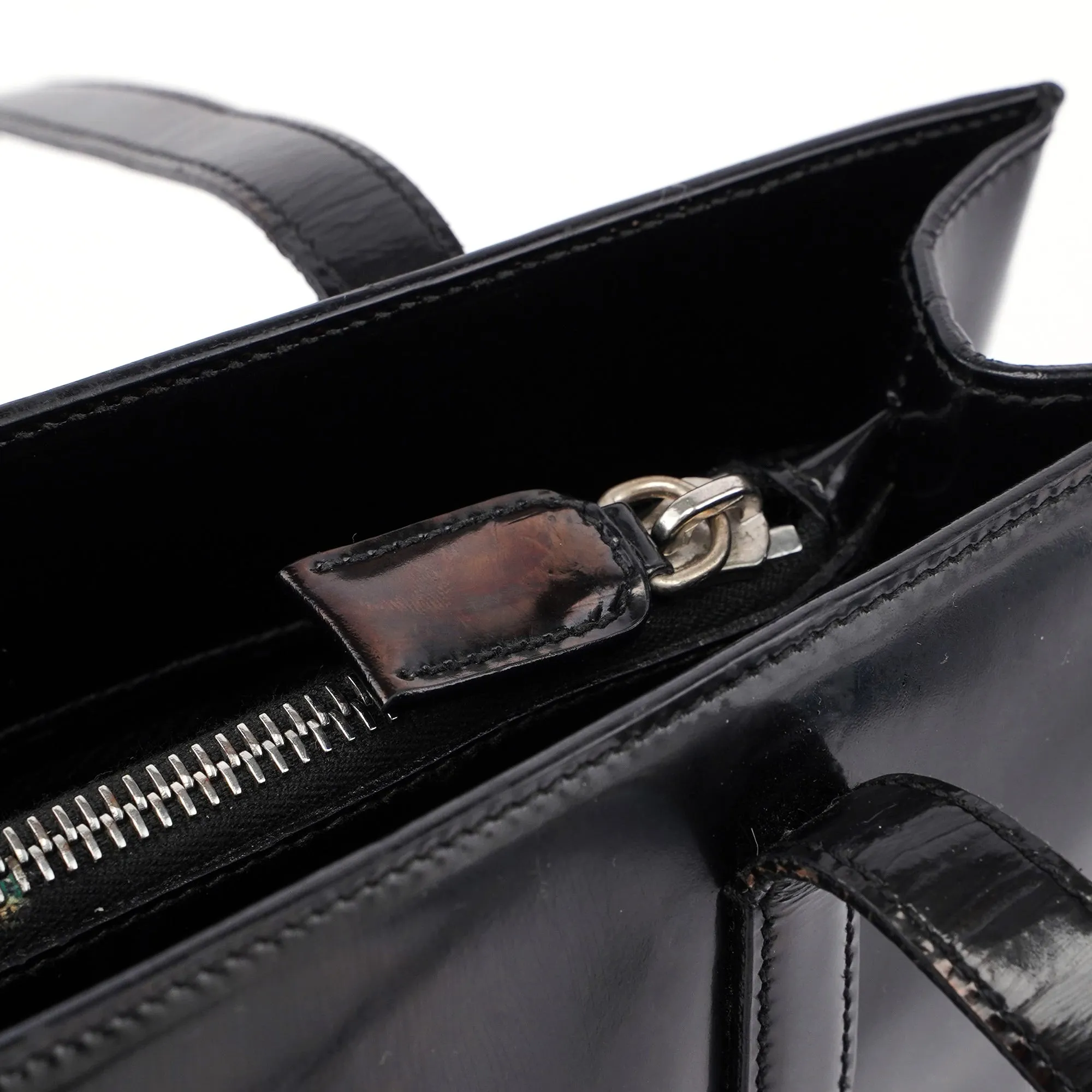 Black Spazzolato Tote
