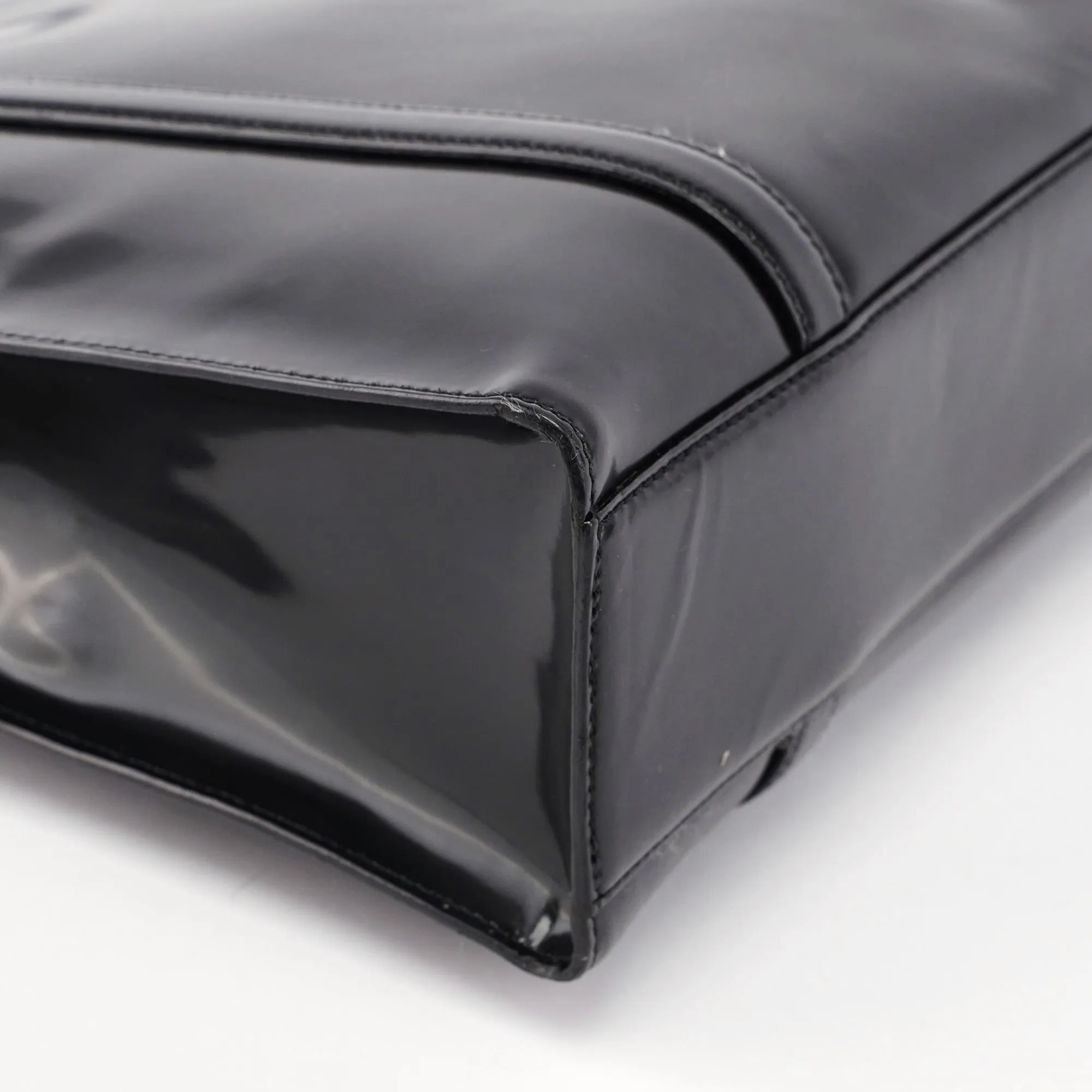 Black Spazzolato Tote