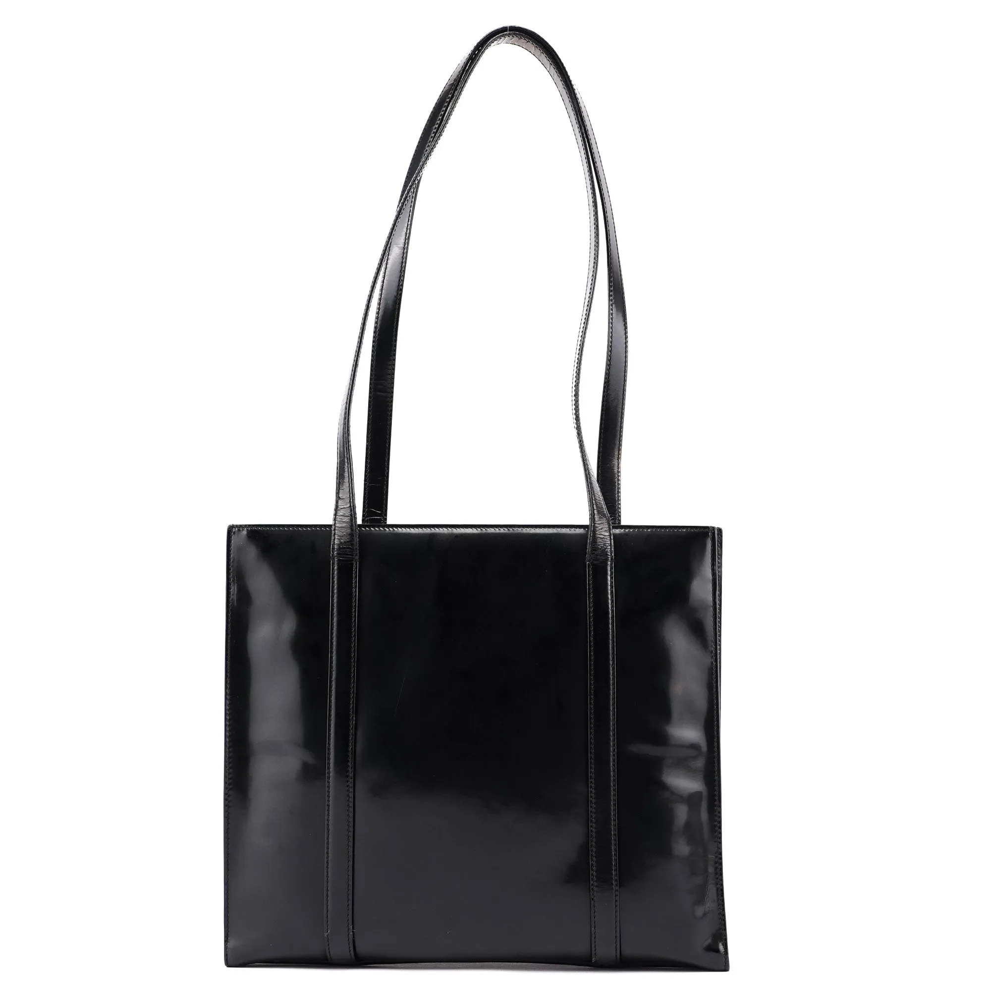 Black Spazzolato Tote
