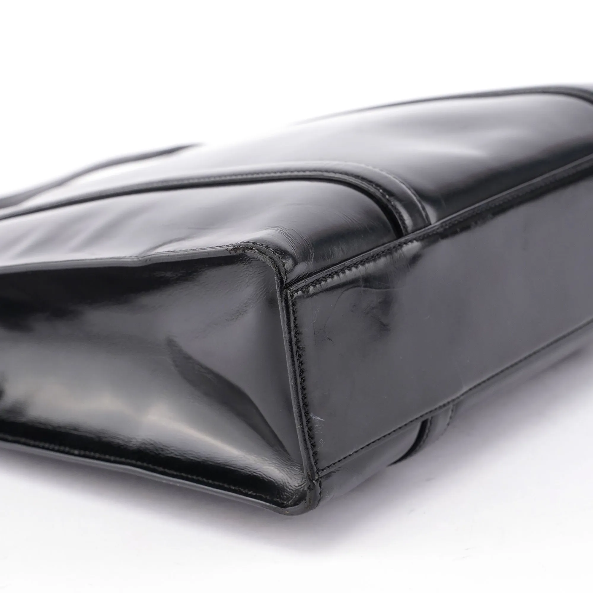 Black Spazzolato Tote