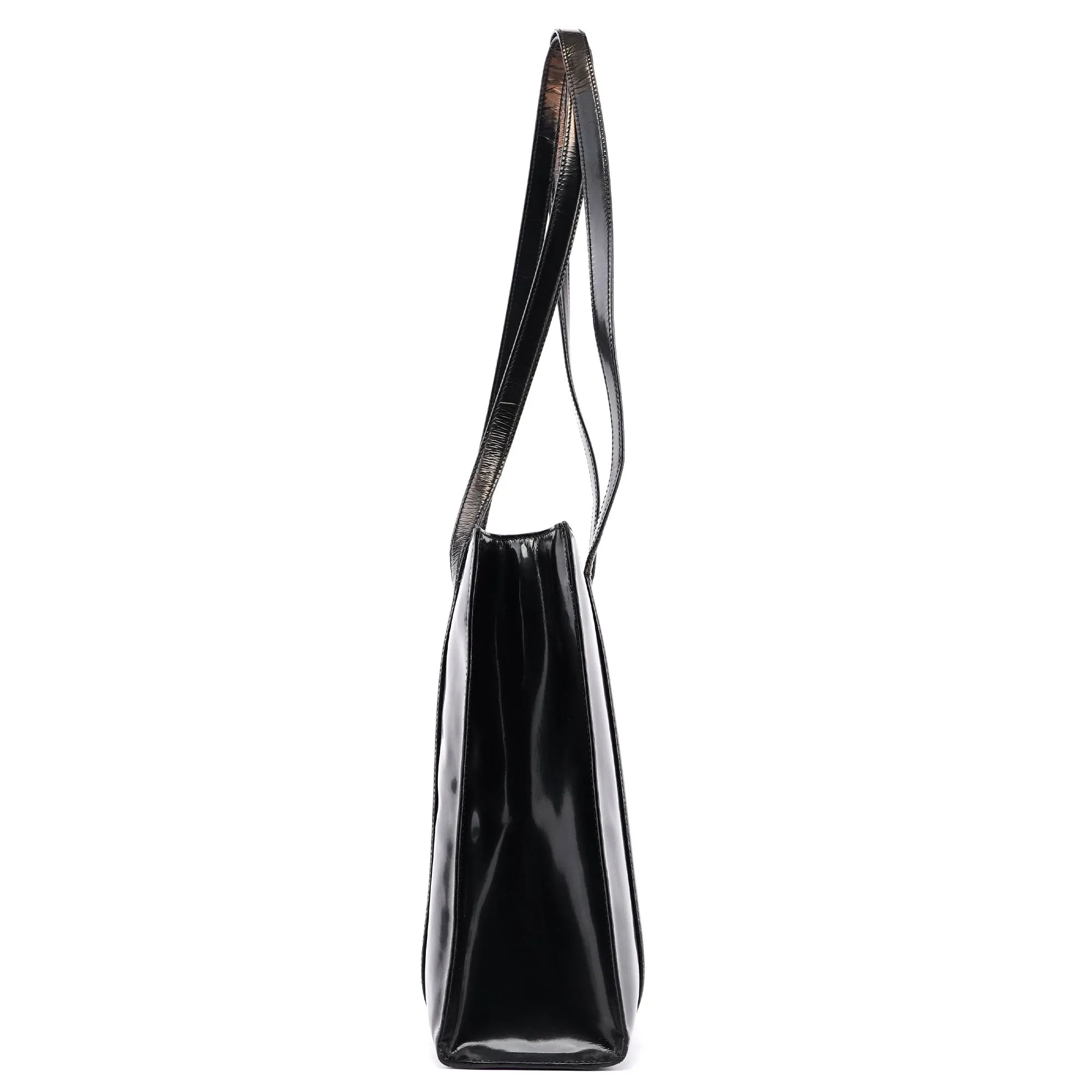 Black Spazzolato Tote