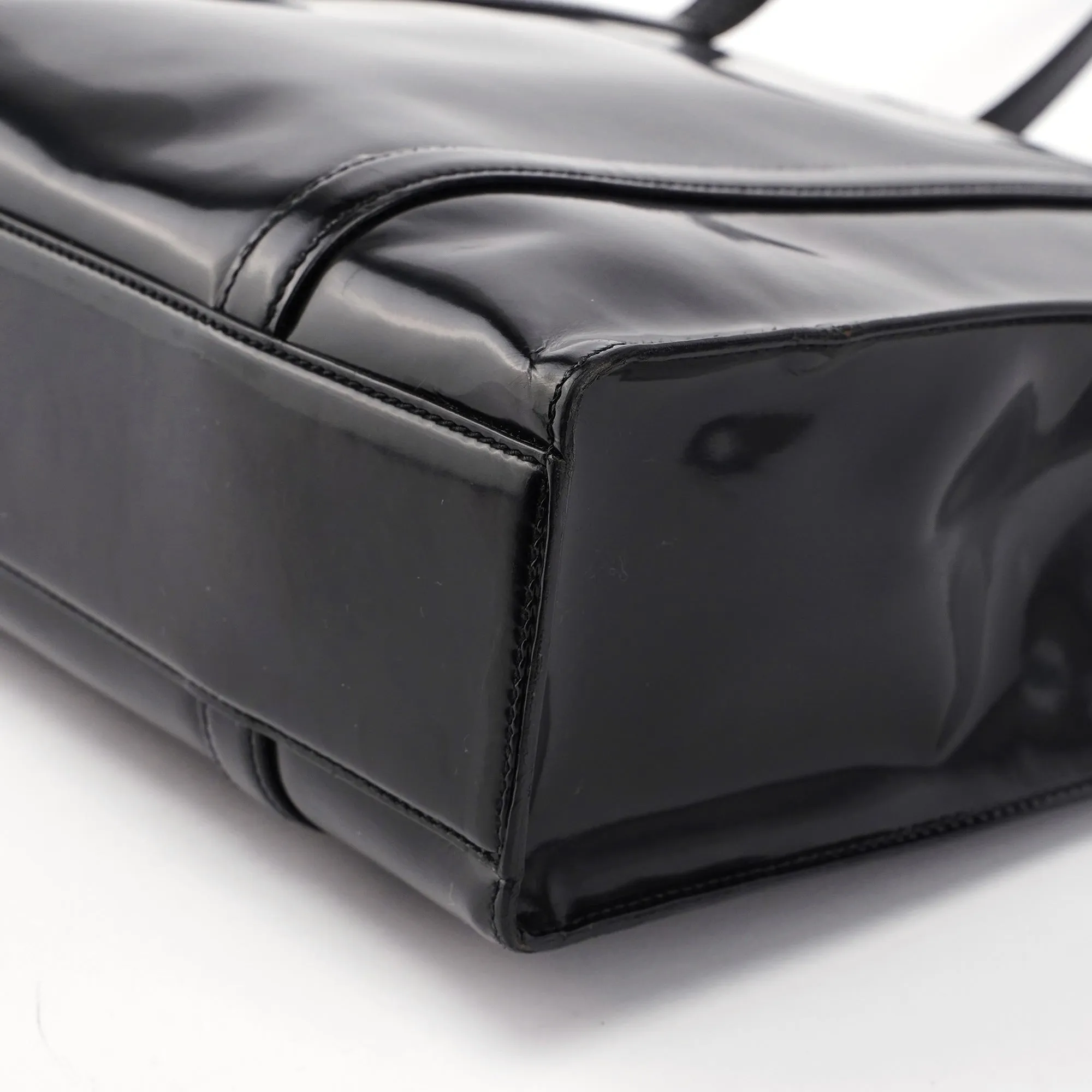Black Spazzolato Tote