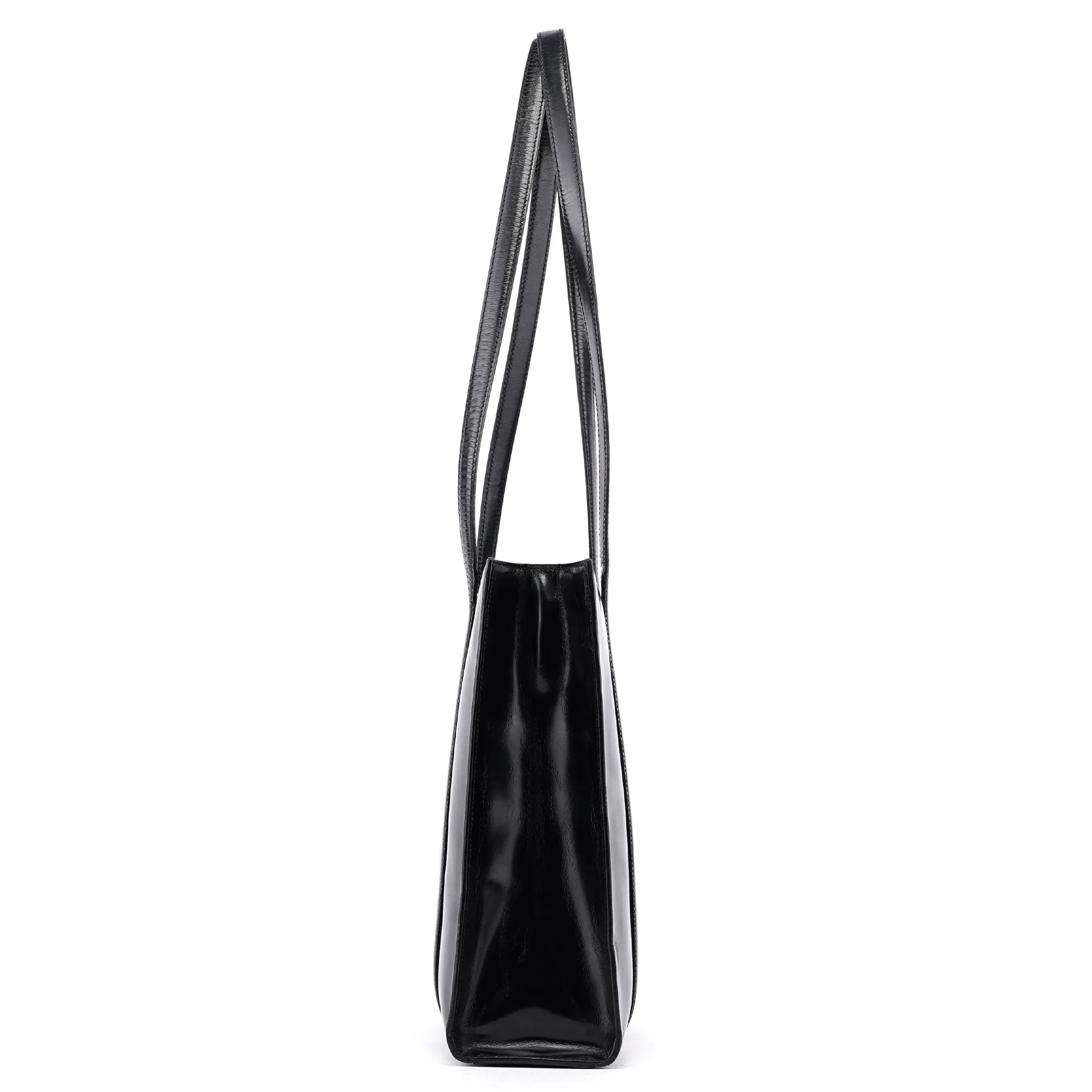 Black Spazzolato Tote