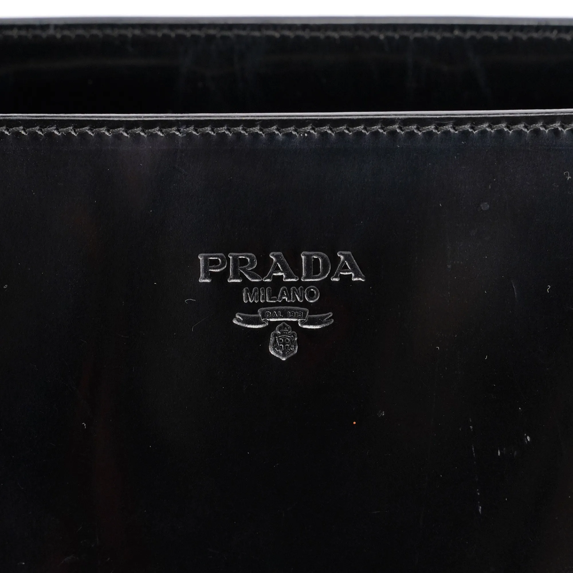Black Spazzolato Tote