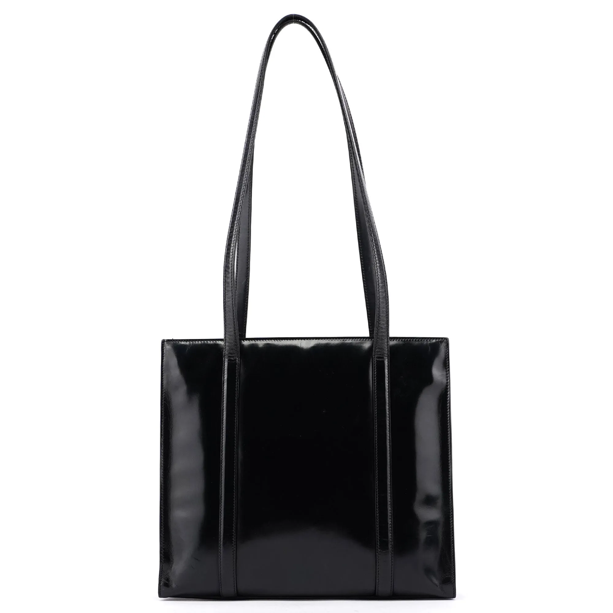 Black Spazzolato Tote