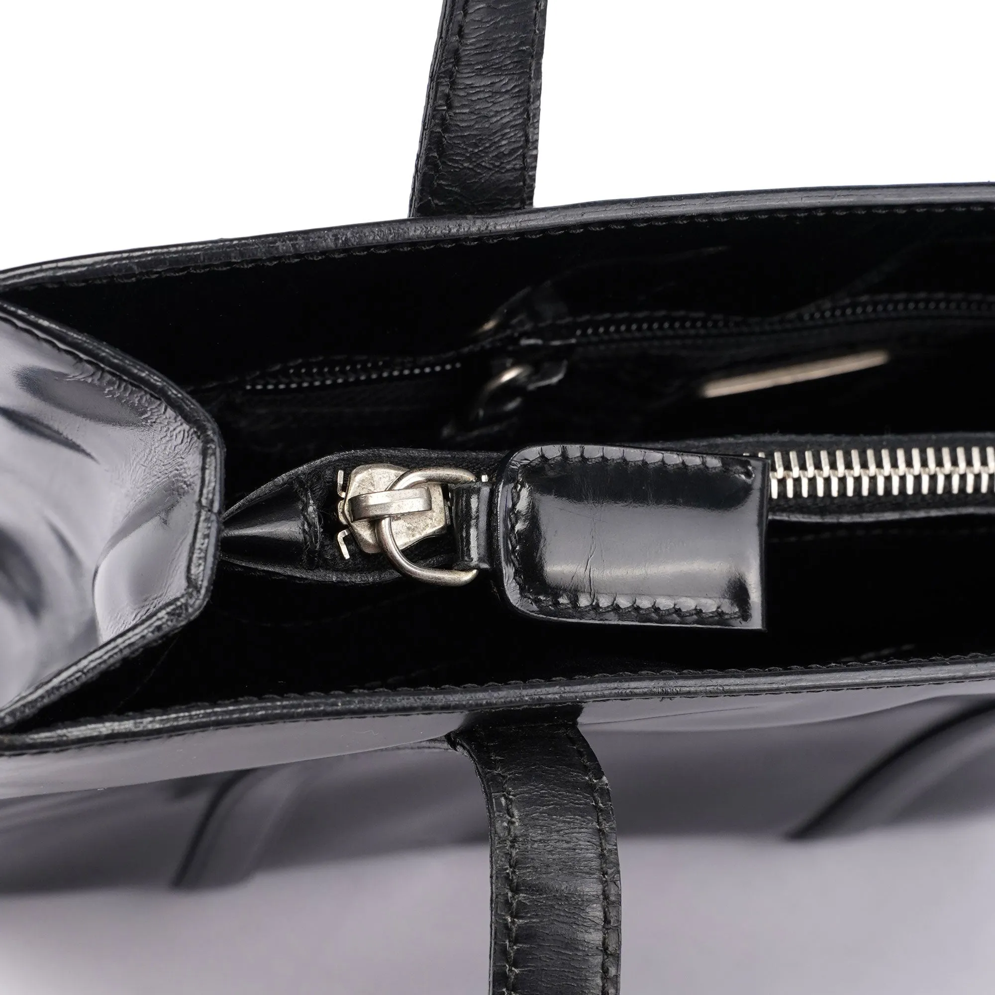 Black Spazzolato Tote