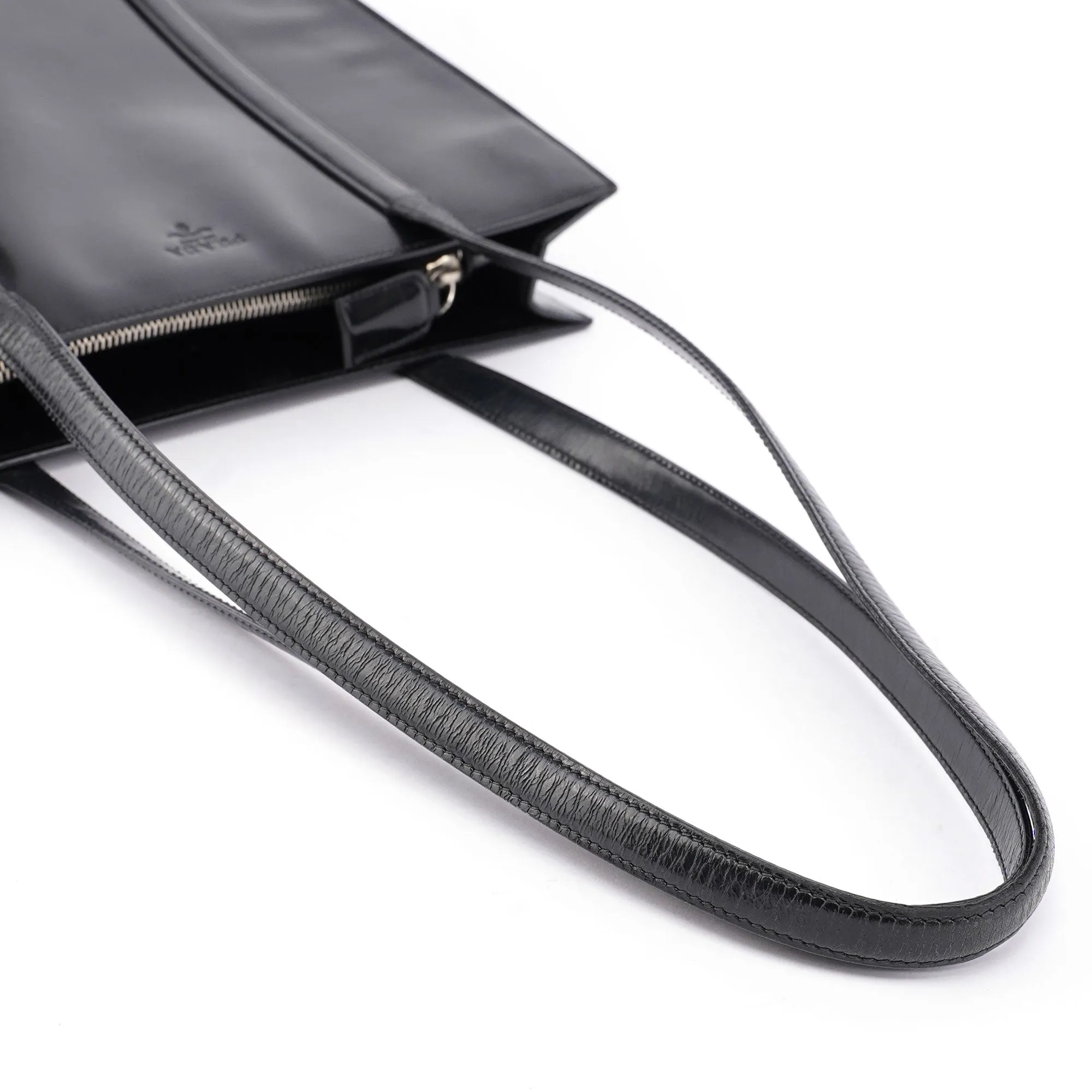 Black Spazzolato Tote