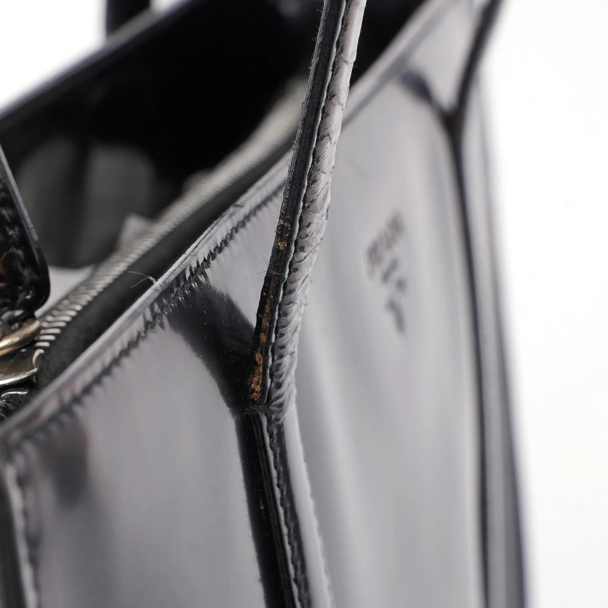 Black Spazzolato Tote