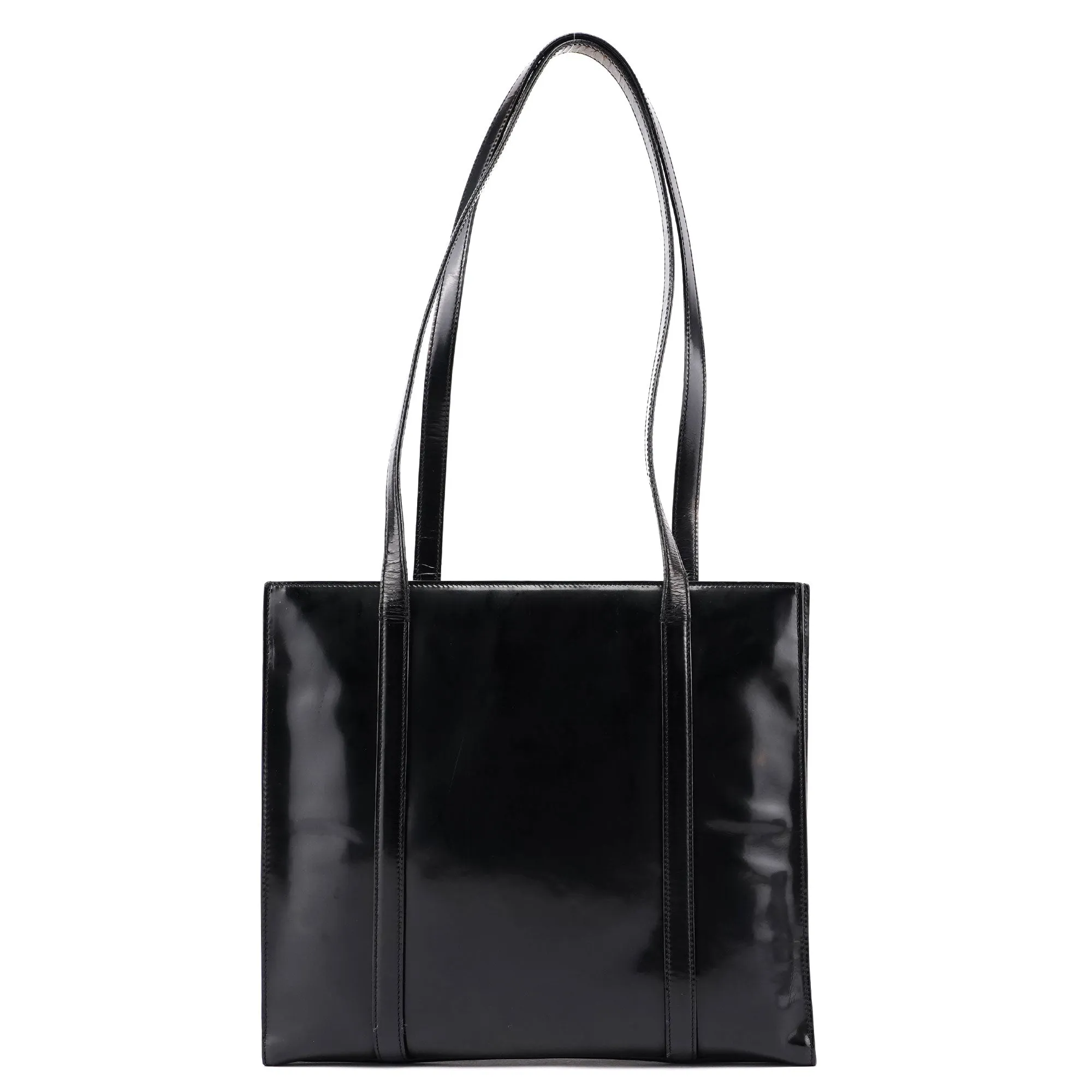 Black Spazzolato Tote