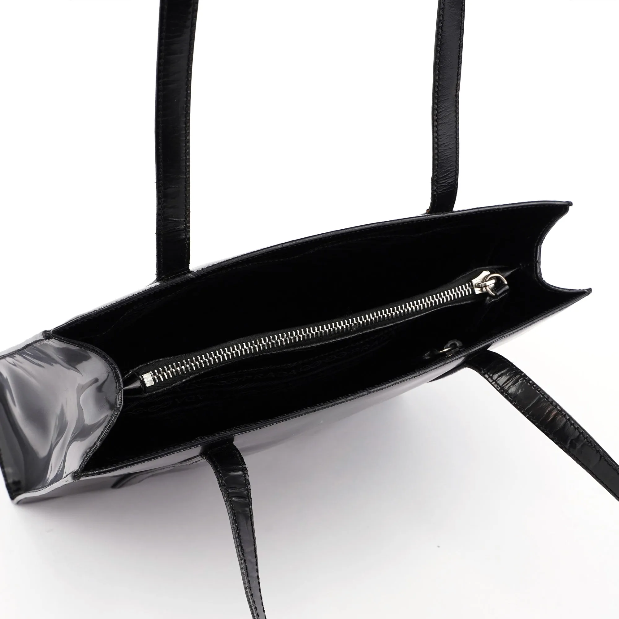 Black Spazzolato Tote