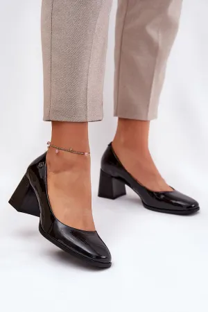 Block heel pumps Step in style