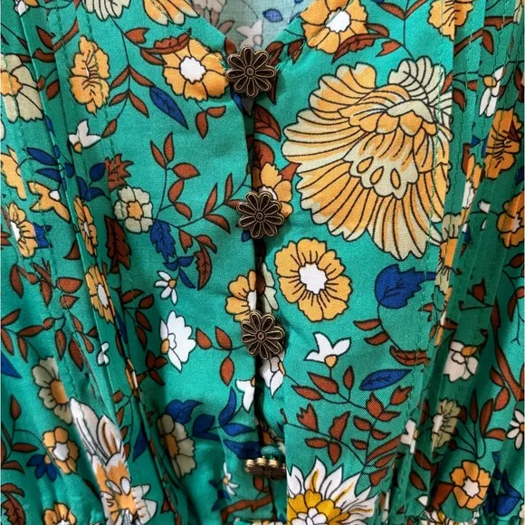 Bohemian Style - Floral Print Dress