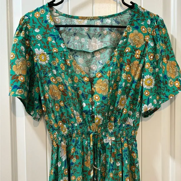Bohemian Style - Floral Print Dress