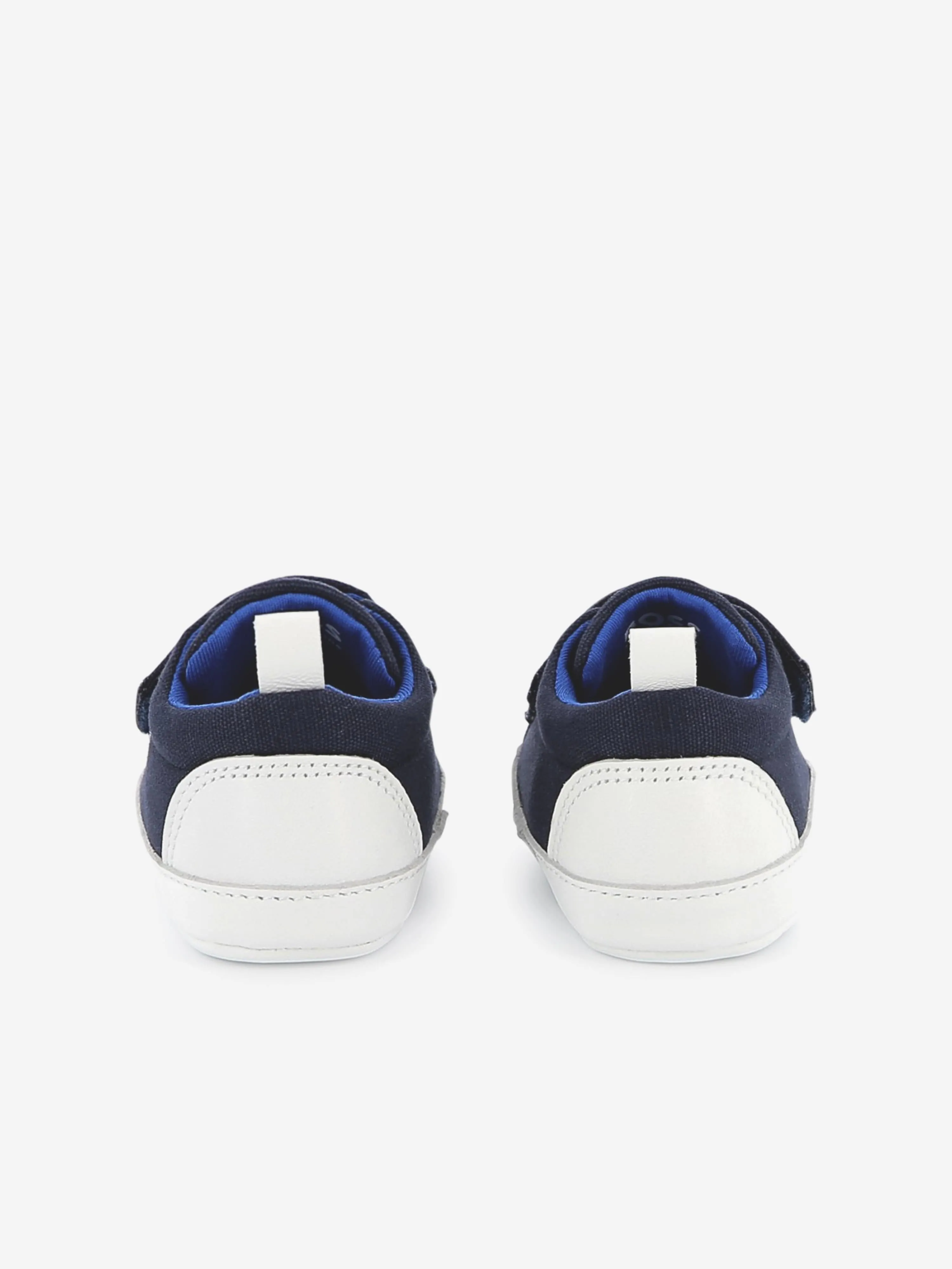 BOSS Baby Leather Pre-Walker Shoes in Navy