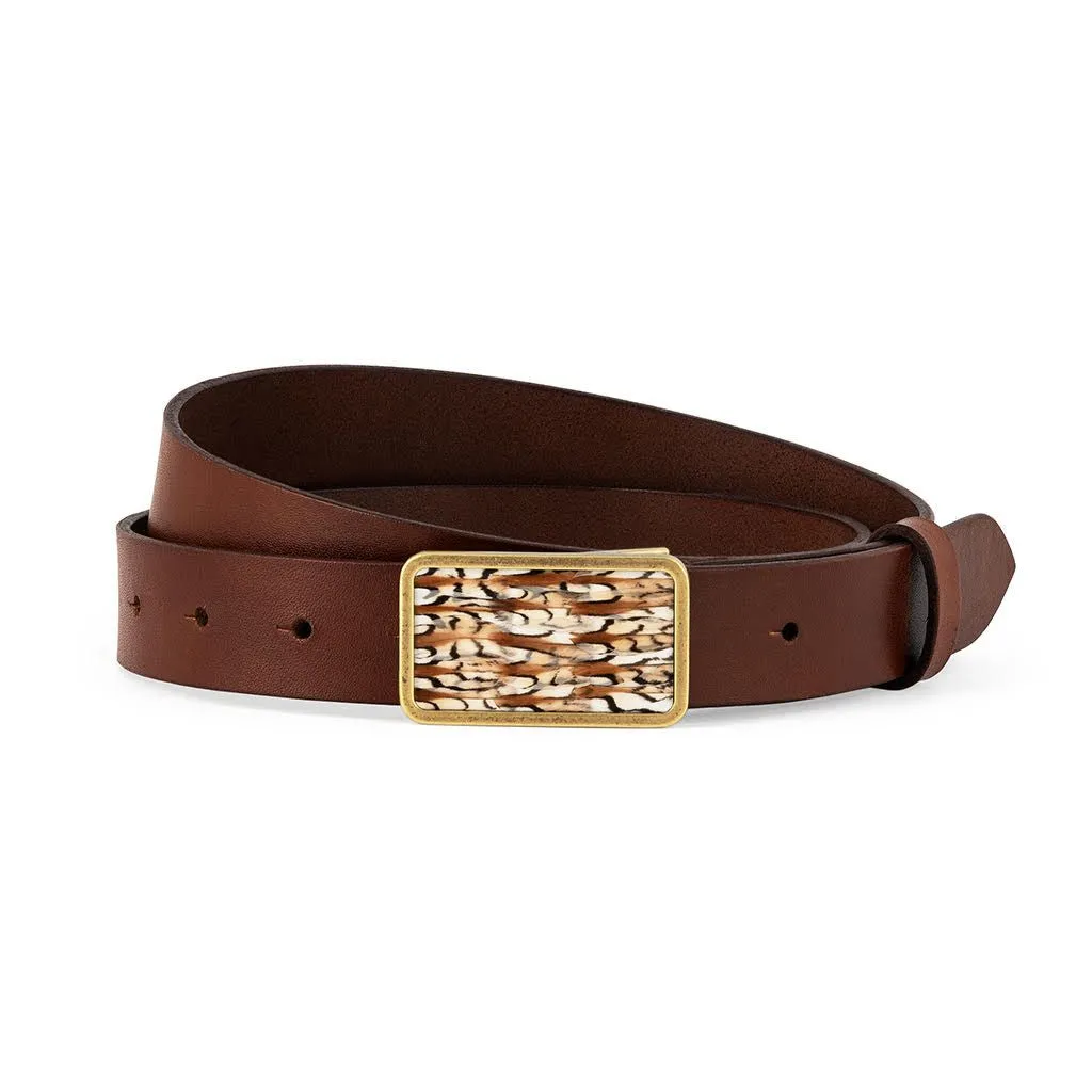 Brackish Trippin Tipsey Quail Feather Belt