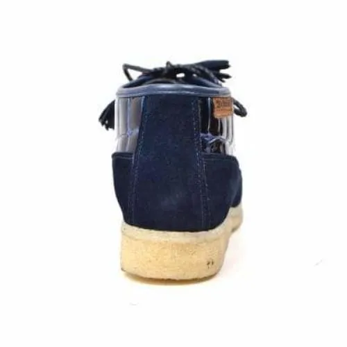 British Walkers Knicks Croc Men's Navy Blue Crocodile Leather and Suede Limited Edition Style