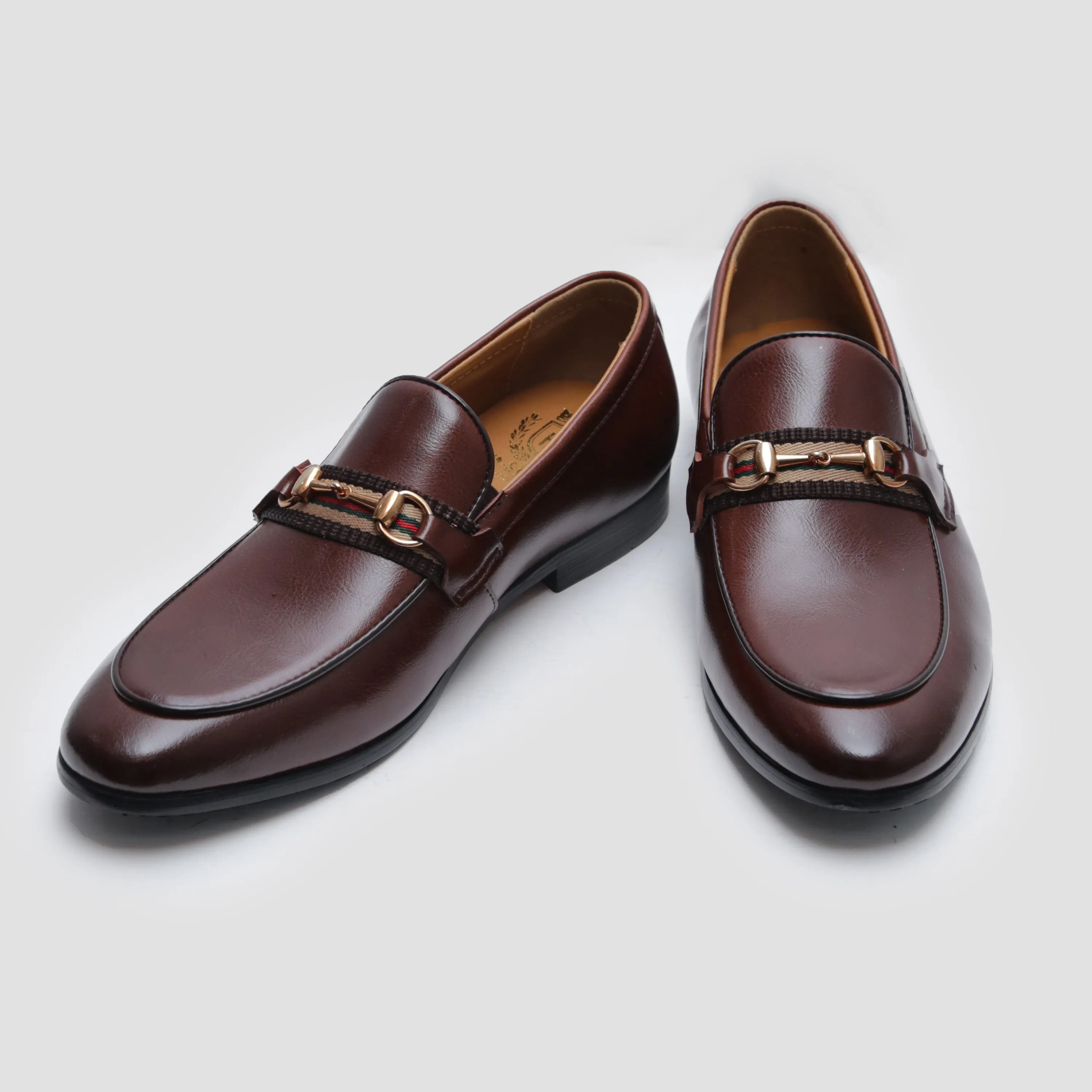 BROWN PEBBLE GRAIN SHOES