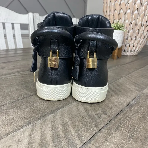 Buscemi Women’s Black/White Leather Sneakers Shoes US 11