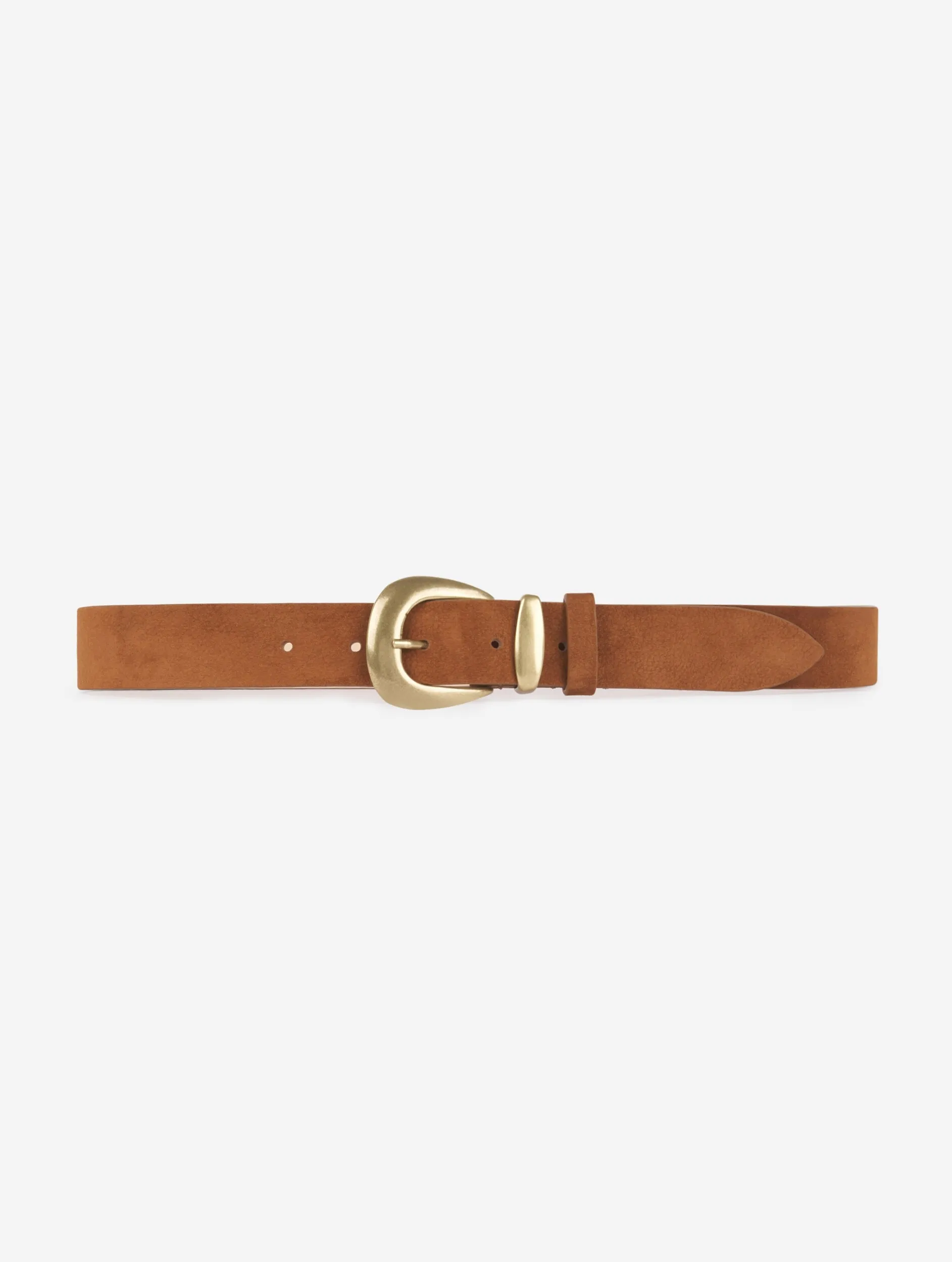 Caramel leather belt
