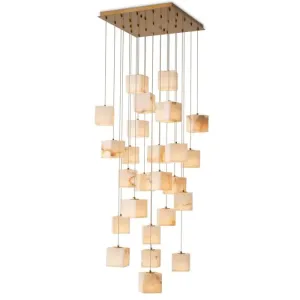 Chandelier Duboce - Antique Brass Finish