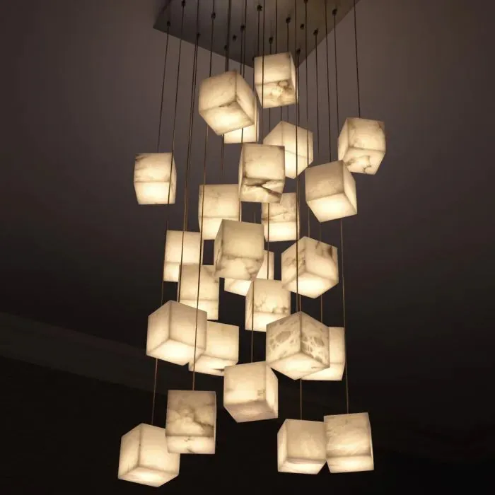 Chandelier Duboce - Antique Brass Finish