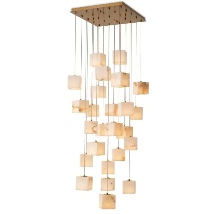 Chandelier Duboce - Antique Brass Finish
