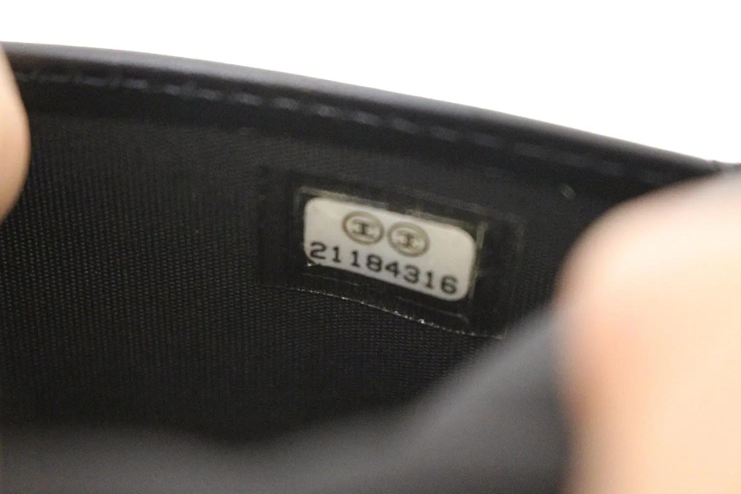 CHANEL Patent Leather Black Passport Wallet - Sale