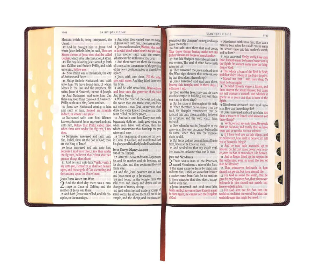Choice Books KJV Antique Brown Faux Leather Giant Print Bible {C516}