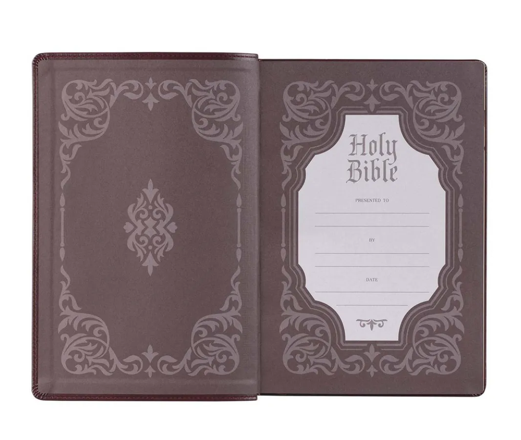 Choice Books KJV Antique Brown Faux Leather Giant Print Bible {C516}