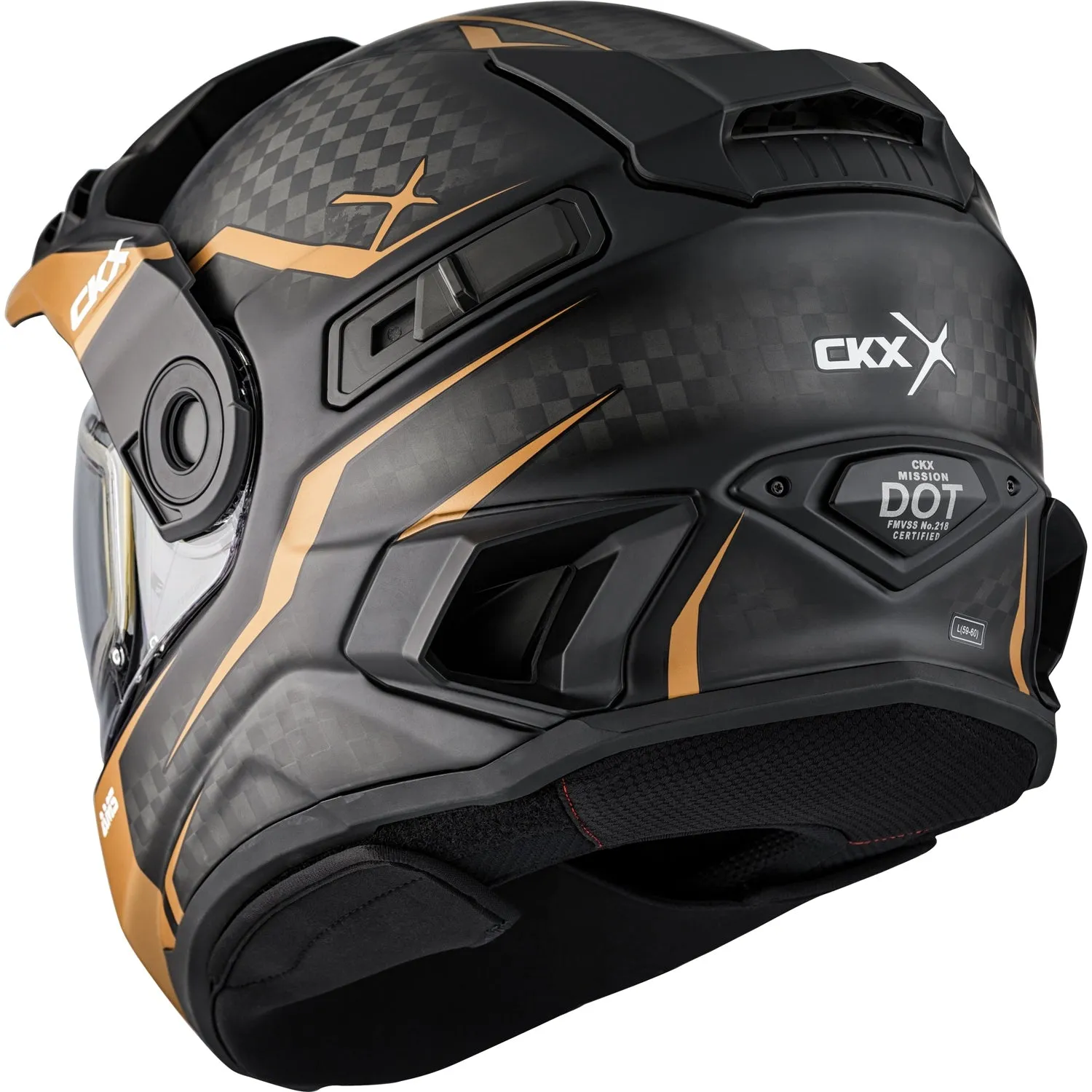 CKX Mission AMS Fury Helmet with Double Lens