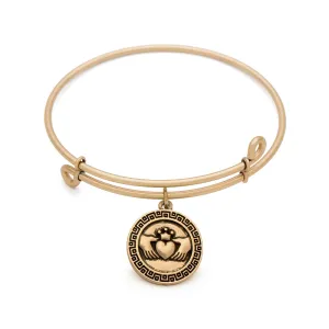 Claddagh, Bangle Antique Gold Color Finish