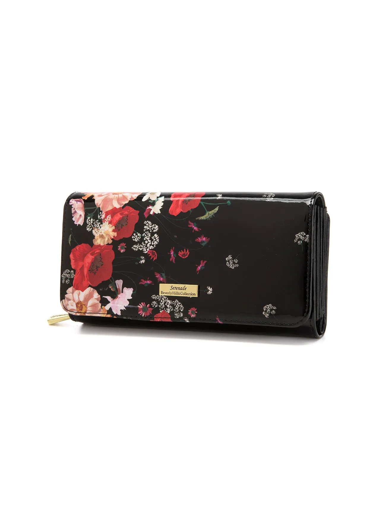 CLARA LARGE  PATENT LEATHER WALLET WITH RFID-WSF3401- NEW IN