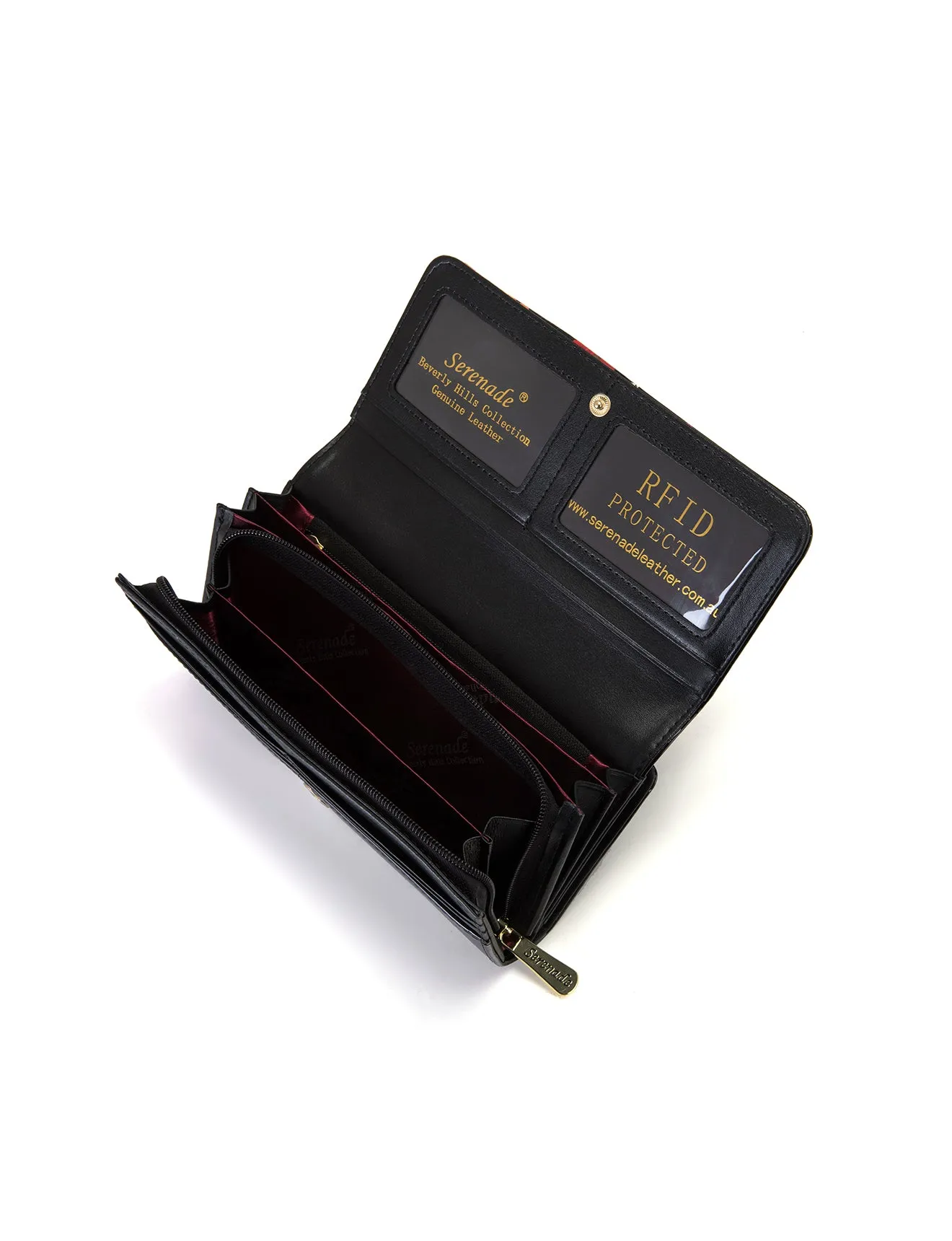 CLARA LARGE  PATENT LEATHER WALLET WITH RFID-WSF3401- NEW IN