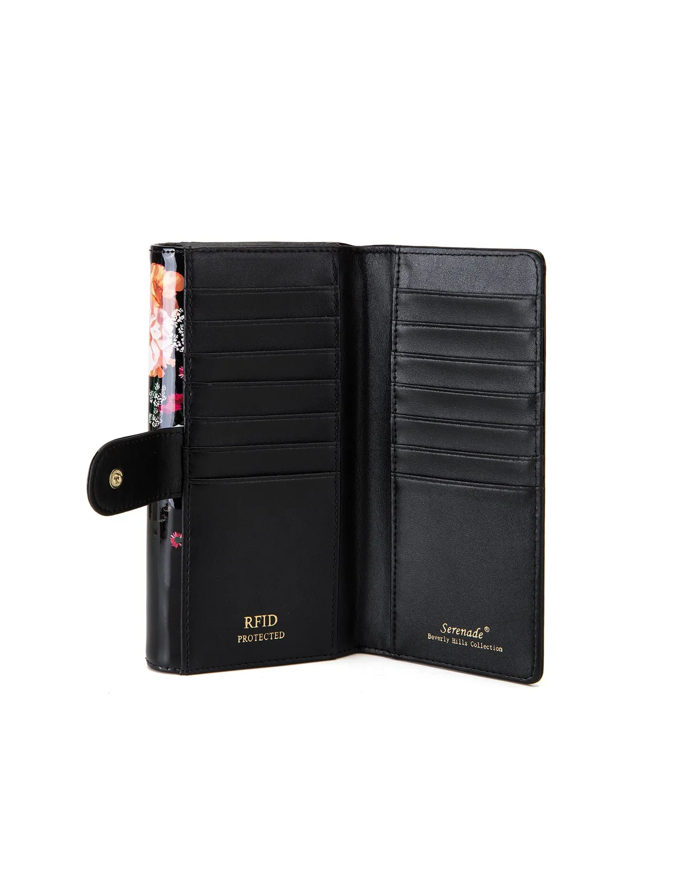 CLARA LARGE  PATENT LEATHER WALLET WITH RFID-WSF3401- NEW IN
