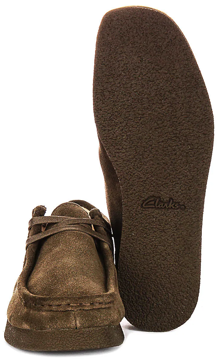 Clarks Wallabee Evosh In Olive For Women