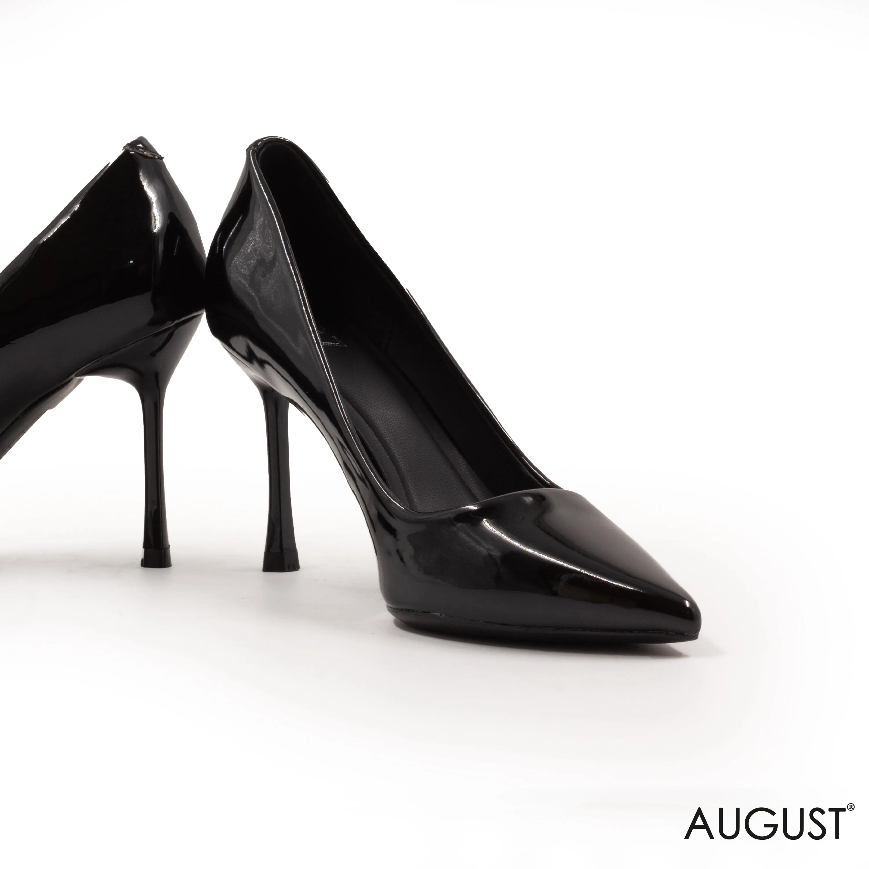 CLASSIC GLOSSY LEATHER HIGH-HEEL SHOES