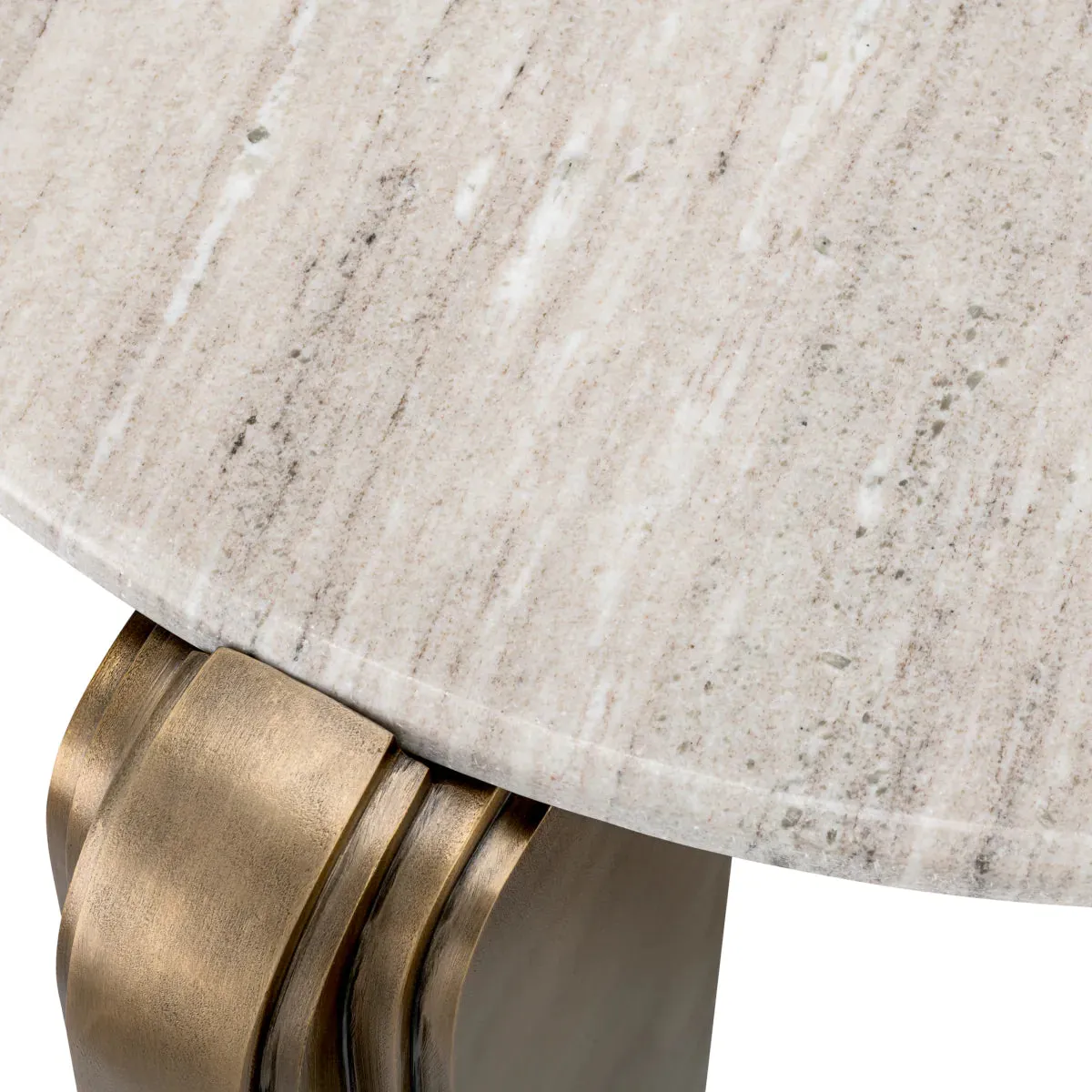 Coffee Table Albion - Antique Brass Finish